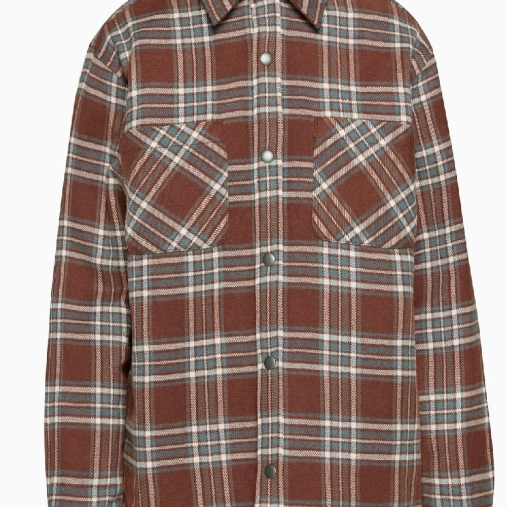 Aritzia Men’s TNA Simpson Brown Plaid Jacket